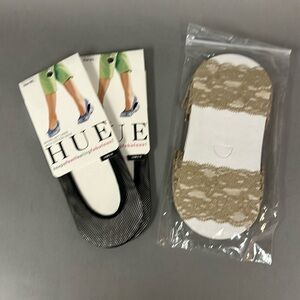 Bundle of Sheer Foot Liners & Lace Foot Tubes NWT